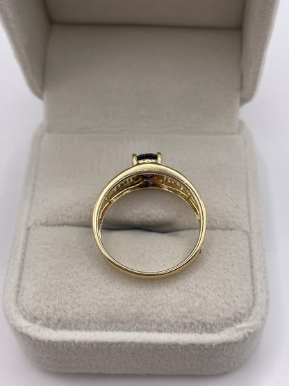 9ct gold iolite ring