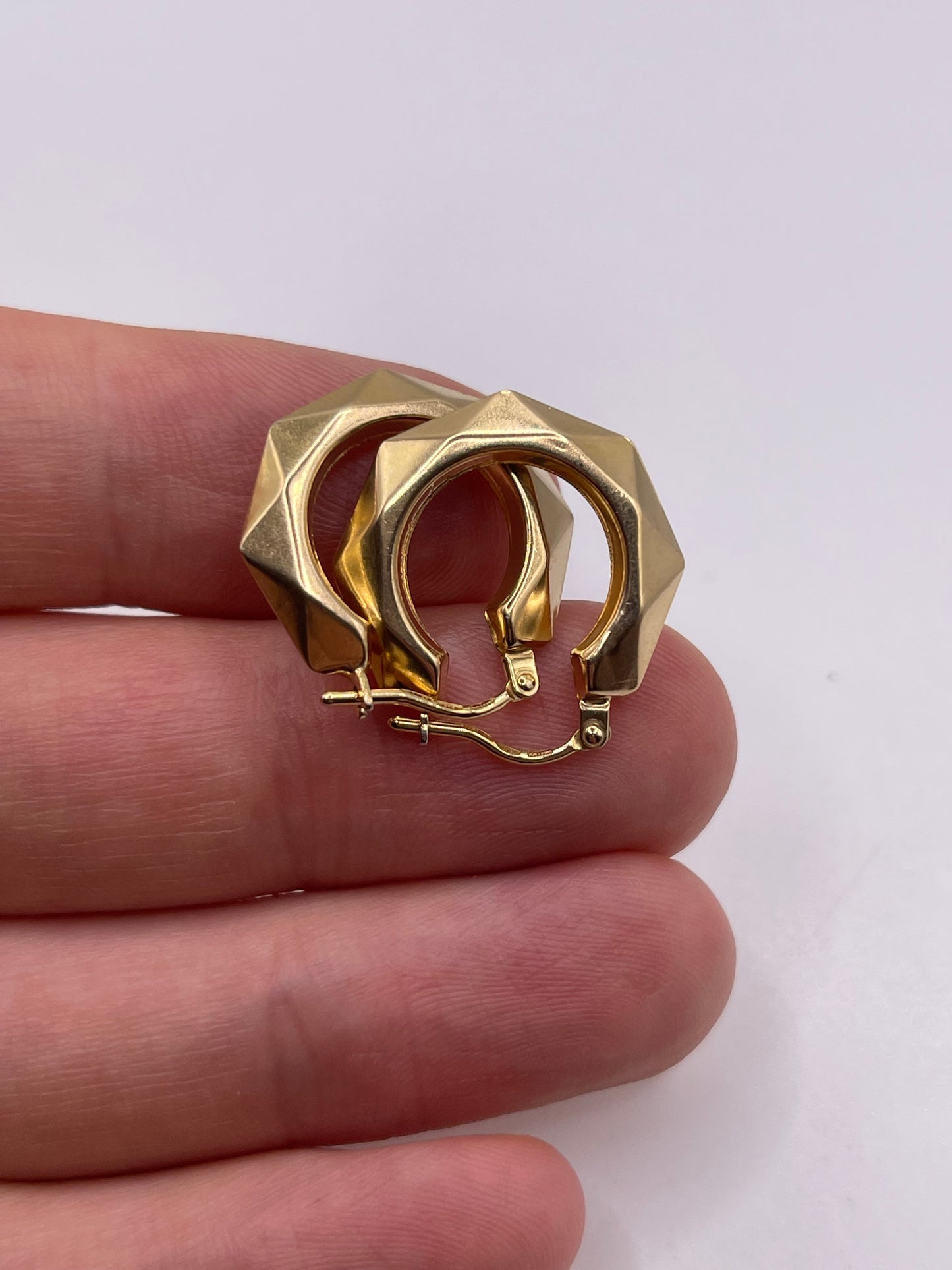 9ct gold Creole earrings