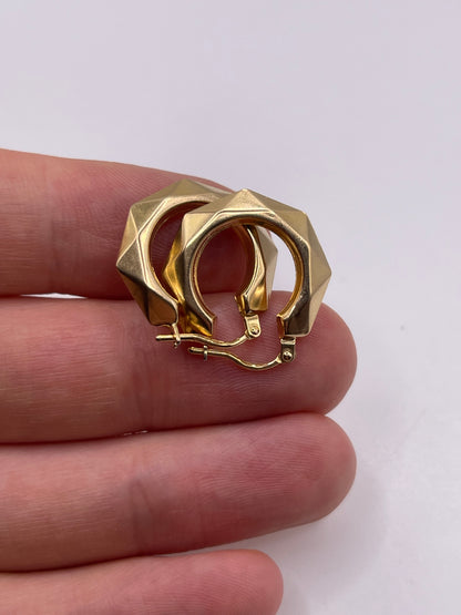 9ct gold Creole earrings