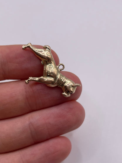 9ct gold ruby dog charm