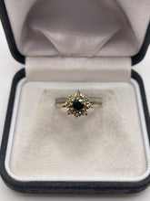 Load image into Gallery viewer, 9ct gold sapphire and diamond ring
