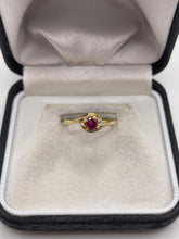 Load image into Gallery viewer, 18ct gold ruby and diamond ring
