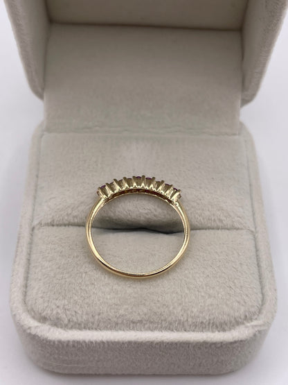 9ct gold ruby ring