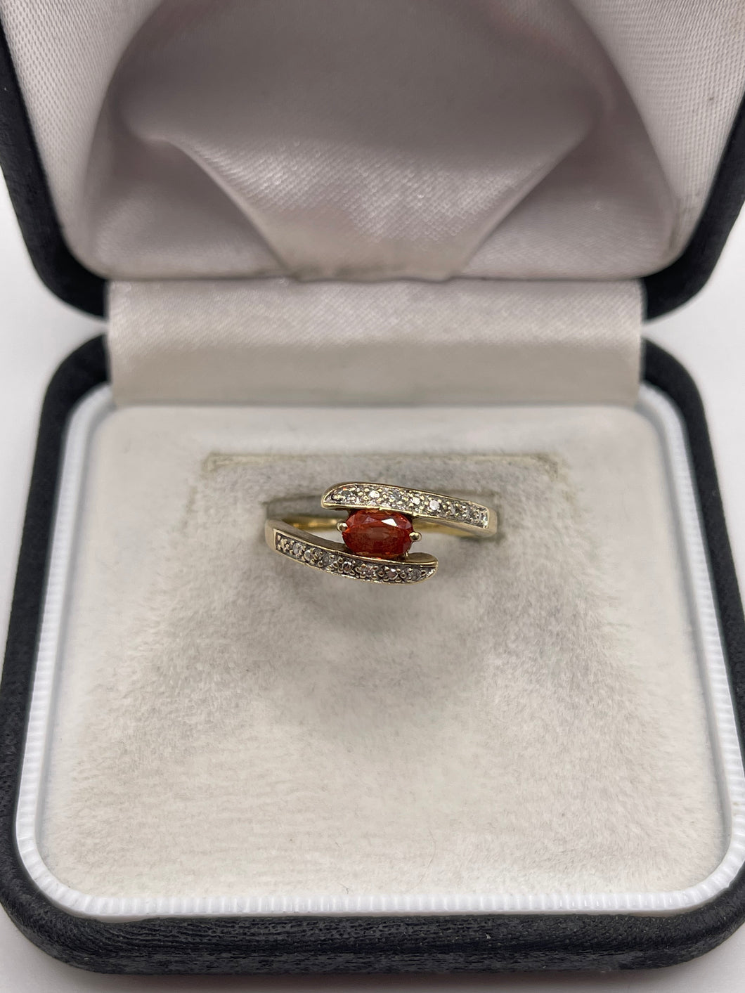 9ct gold fancy sapphire and diamond ring