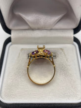 Load image into Gallery viewer, 9ct gold opal and amethyst ring
