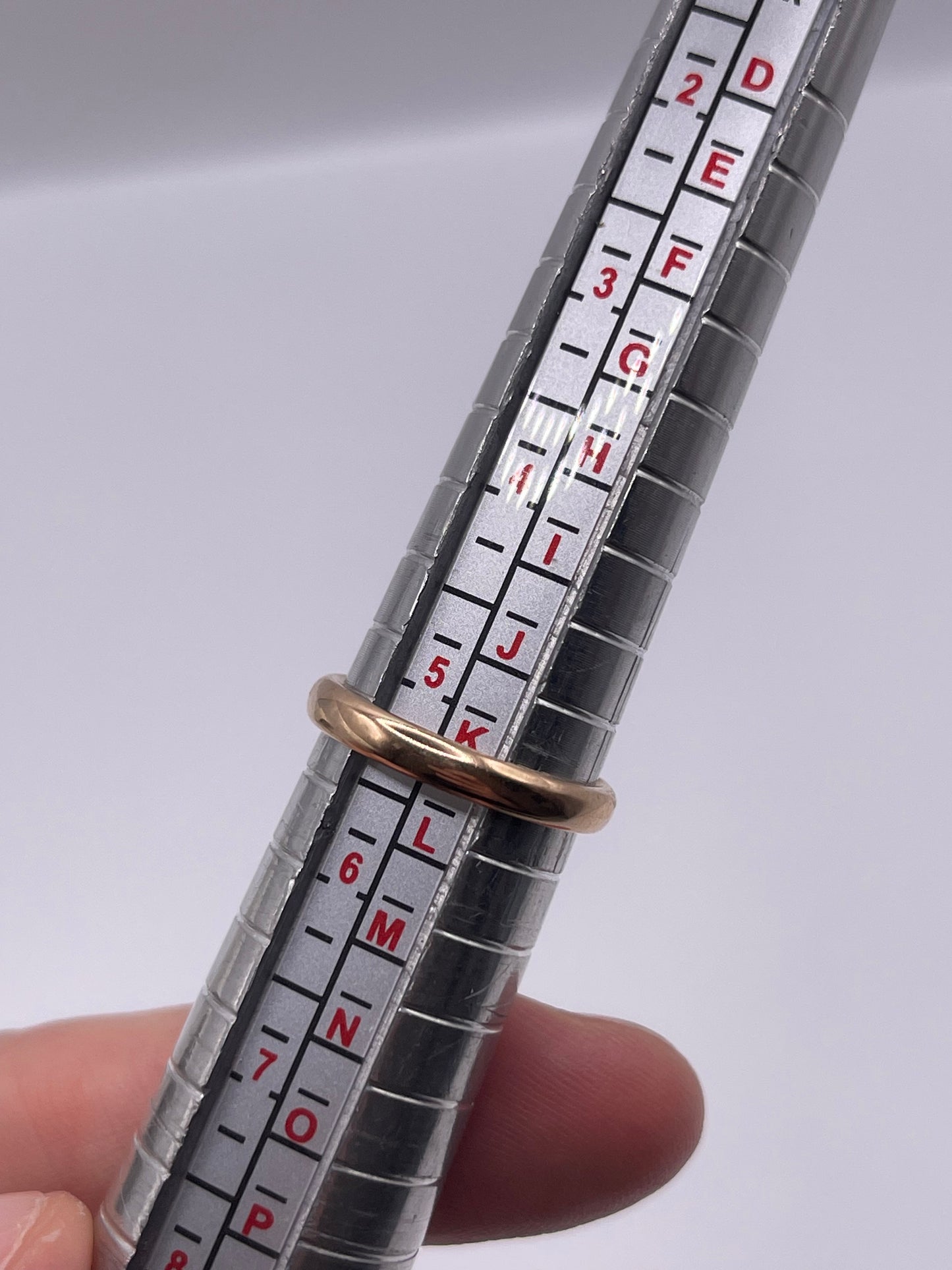 9ct rose gold band