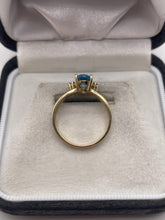 Load image into Gallery viewer, 9ct gold topaz and diamond ring
