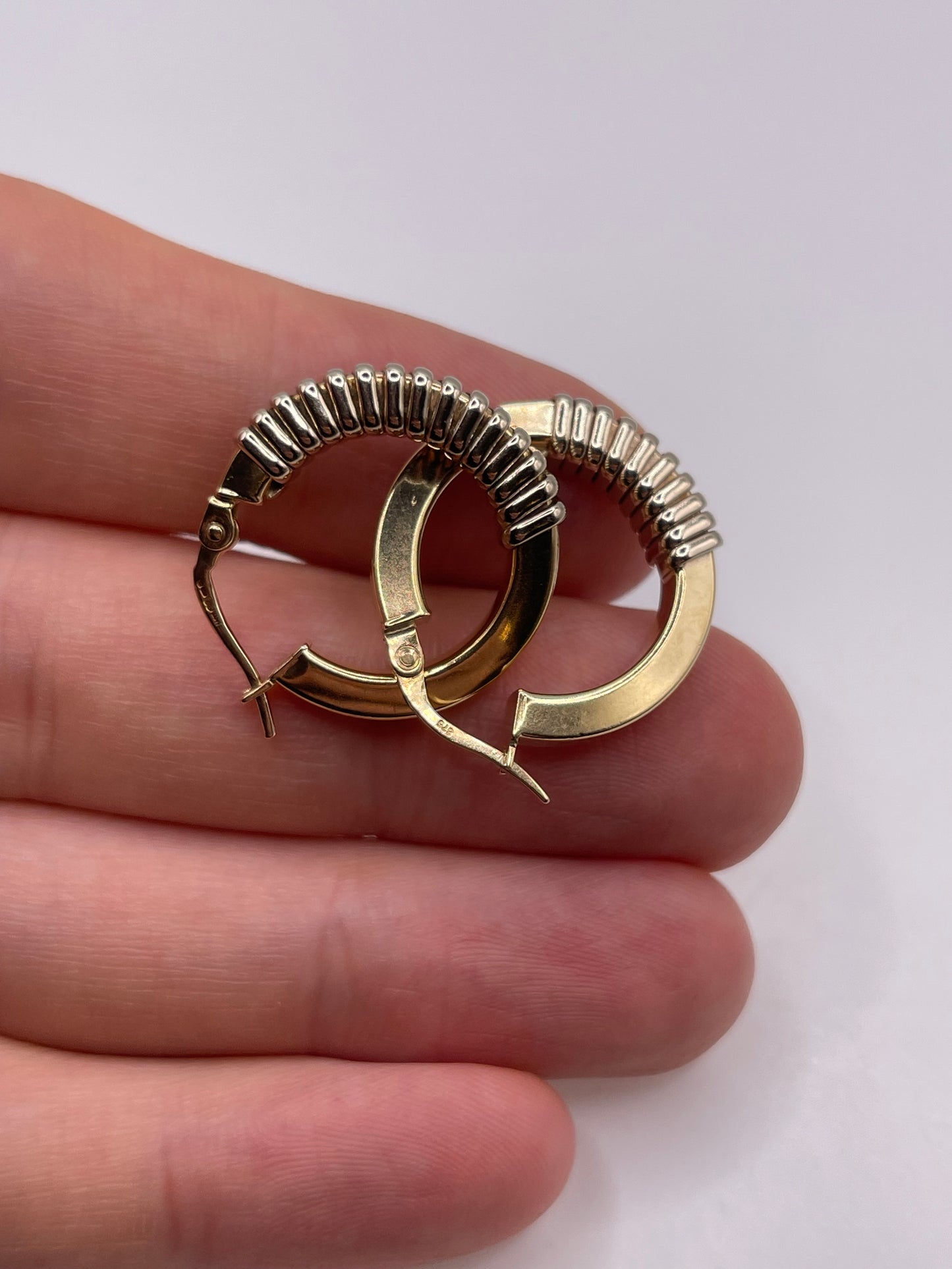 9ct gold Creole earrings