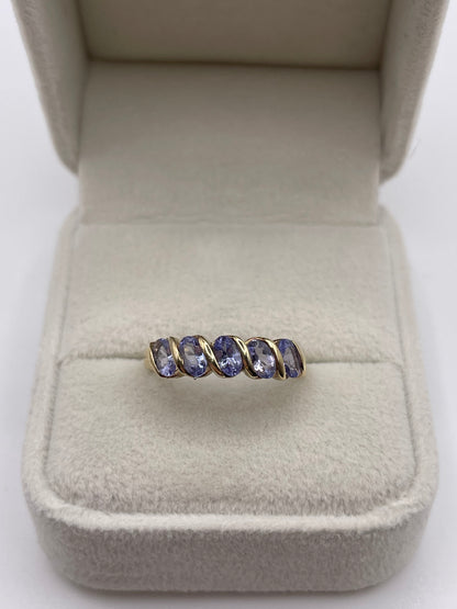 9ct gold tanzanite ring