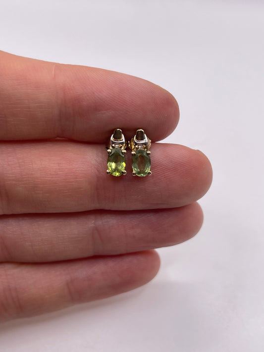 9ct gold quartz earrings