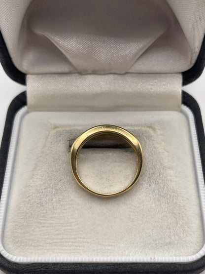 9ct gold ruby and diamond ring