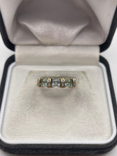 Load image into Gallery viewer, 9ct gold topaz and diamond ring
