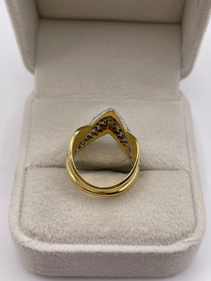 18ct gold diamond cluster ring
