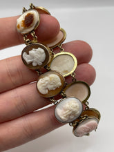 Load image into Gallery viewer, Antique 15ct gold cameo bracelet
