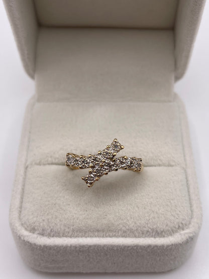 9ct gold diamond ring