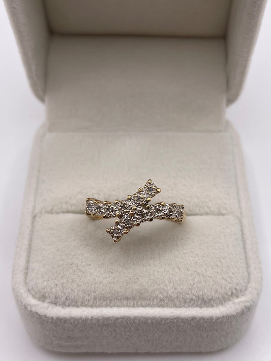 9ct gold diamond ring