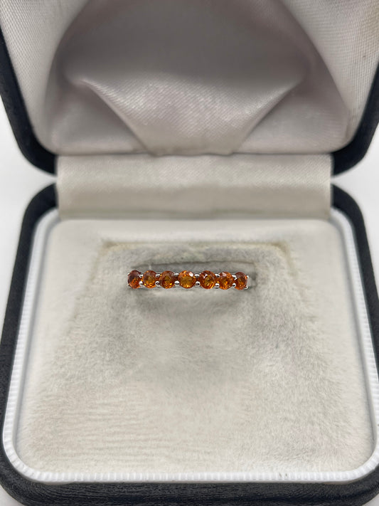 9ct white gold sapphire ring