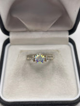 Load image into Gallery viewer, 9ct gold topaz and diamond ring
