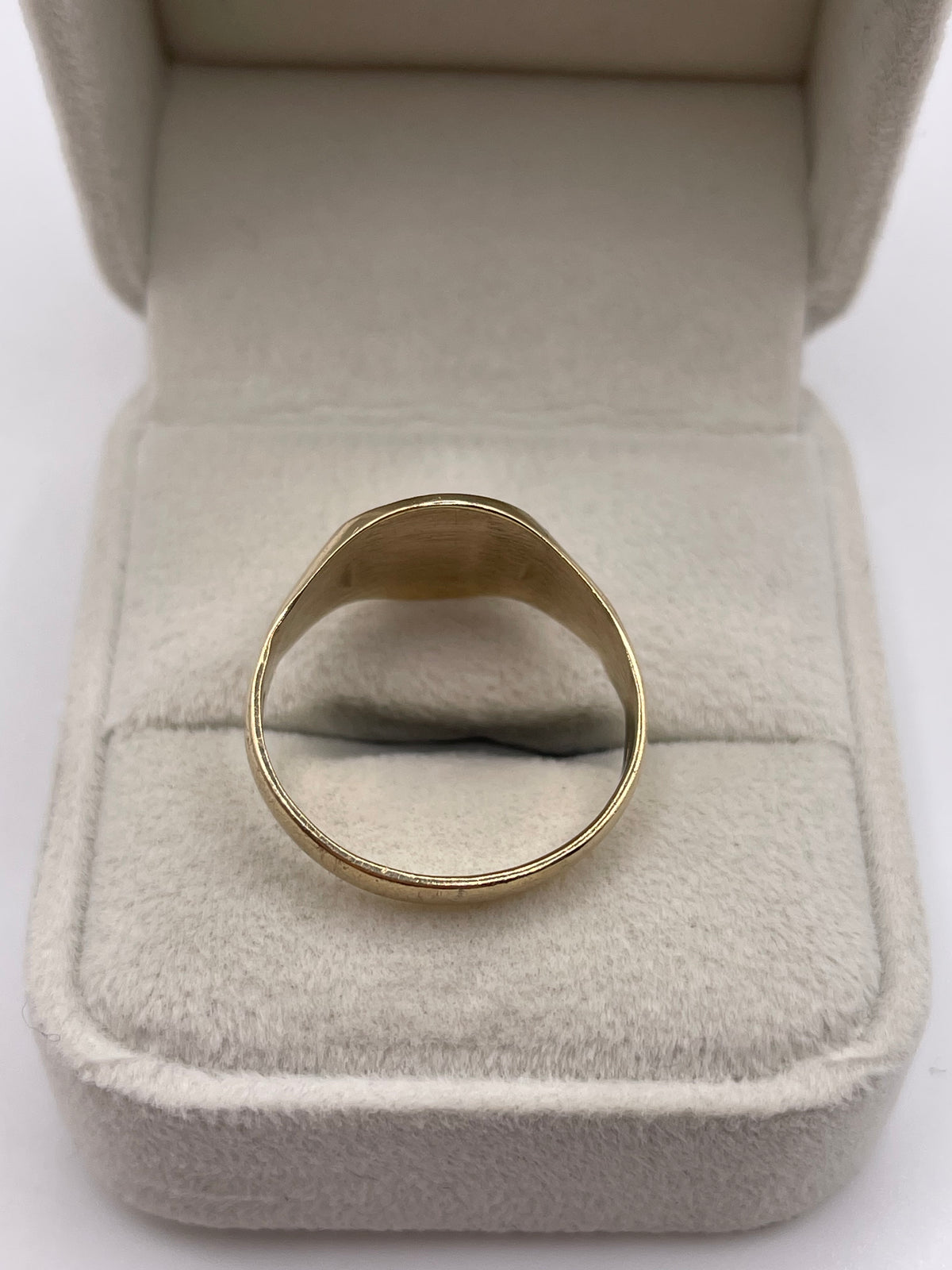 9ct gold initial G signet ring