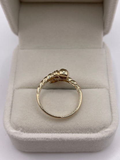 9ct gold amethyst torque ring