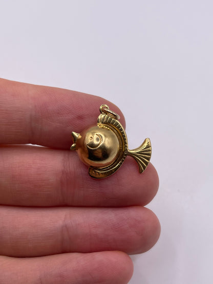 9ct gold fish charm
