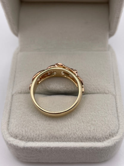 Clogau 9ct two tone gold ring