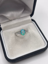 Load image into Gallery viewer, Silver gemstone ring
