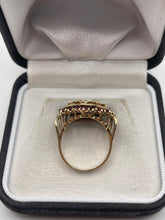 Load image into Gallery viewer, 9ct gold opal and ruby ring
