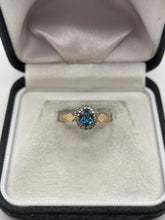 Load image into Gallery viewer, 9ct gold topaz and diamond ring
