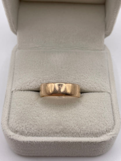 9ct rose gold band