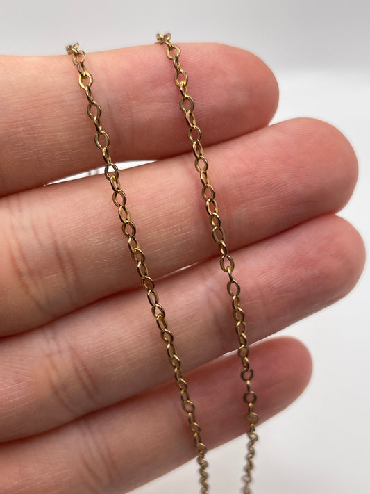 9ct rose gold chain 176
