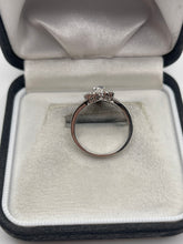 Load image into Gallery viewer, 9ct white gold diamond cluster ring
