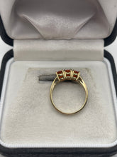 Load image into Gallery viewer, 9ct gold fire opal and diamond ring
