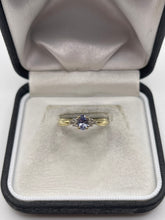 Load image into Gallery viewer, 9ct gold tanzanite and diamond ring

