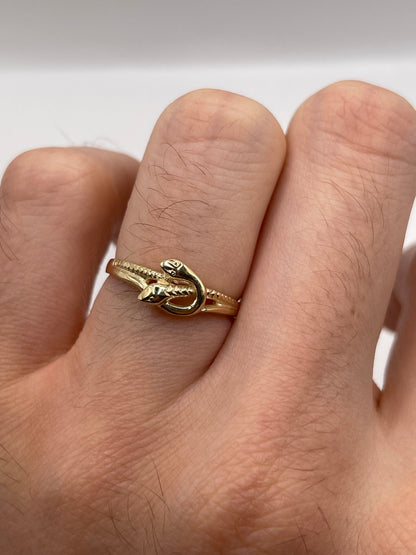 9ct gold snake ring