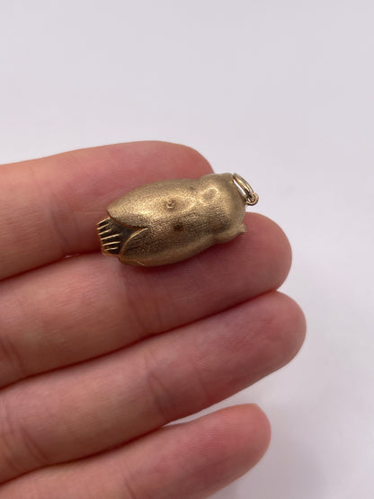 9ct gold owl charm