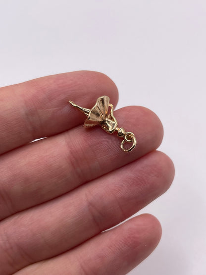 9ct gold ballerina charm