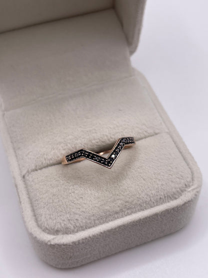 9ct rose gold spinel ring