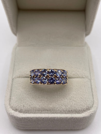 9ct gold tanzanite ring