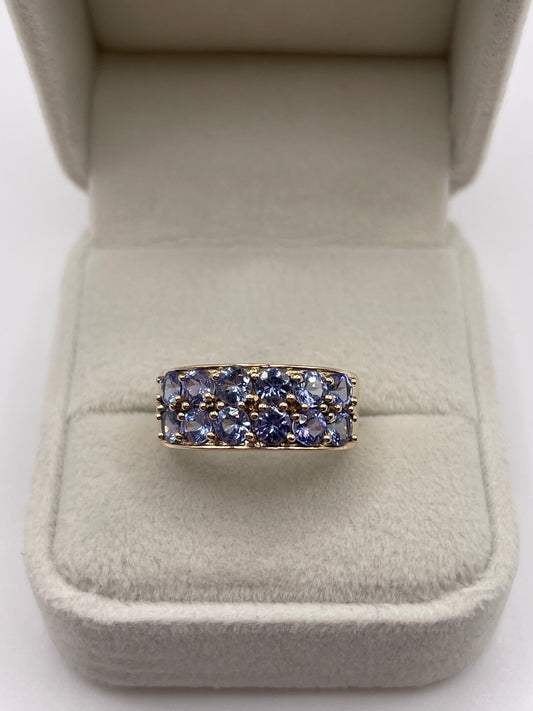 9ct gold tanzanite ring