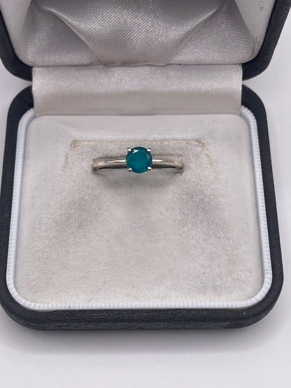 Silver quartz ring