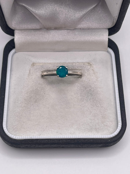 Silver quartz ring