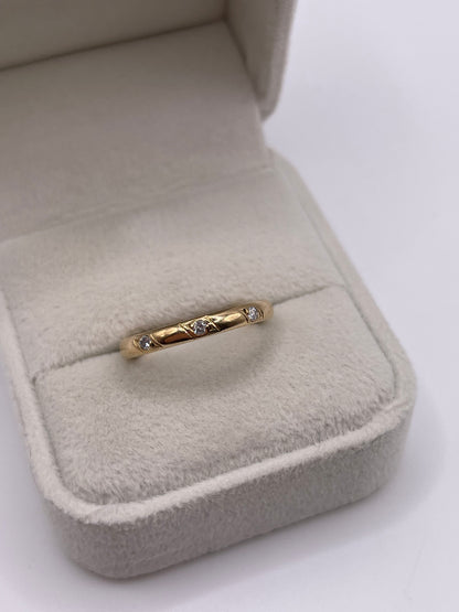 9ct gold diamond ring