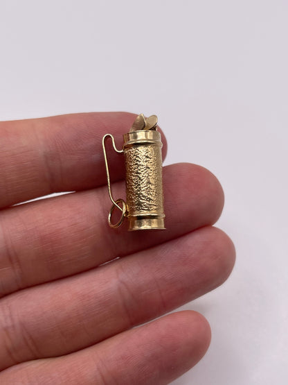 9ct gold golf club charm