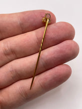 Load image into Gallery viewer, 15ct gold opal stick pin
