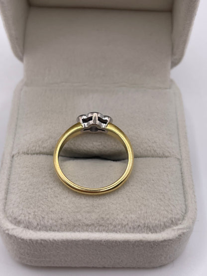 18ct gold sapphire and diamond ring