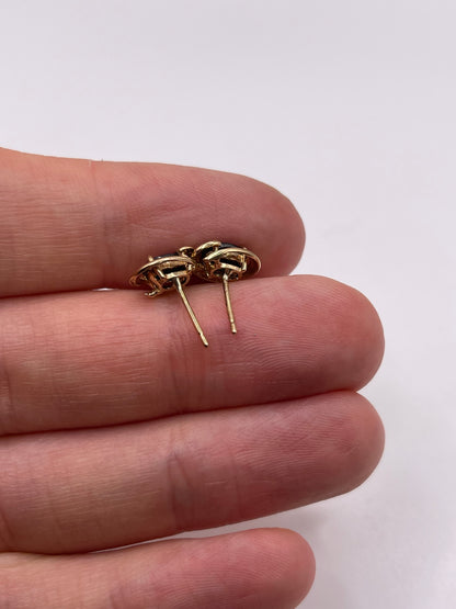 9ct gold sapphire earrings