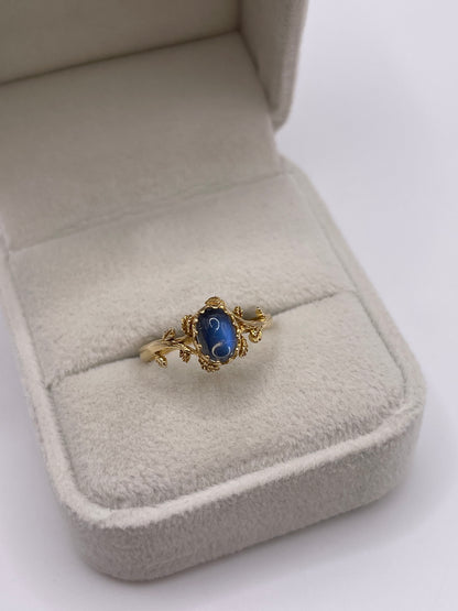 9ct gold moonstone ring