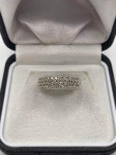 Load image into Gallery viewer, 9ct gold diamond cluster ring
