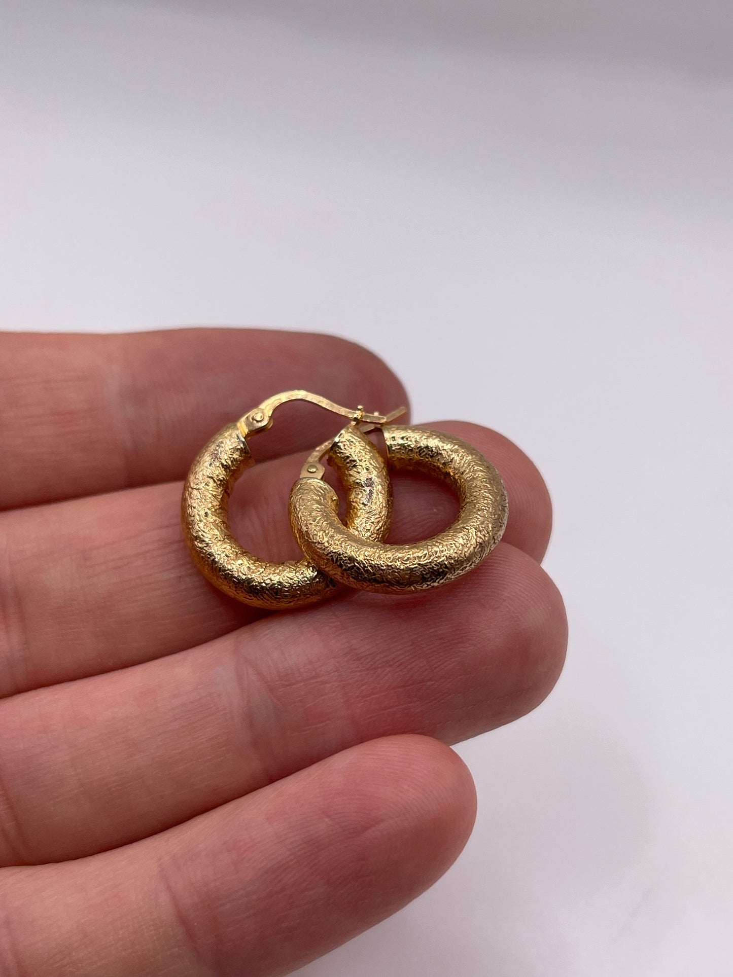 9ct gold Creole earrings